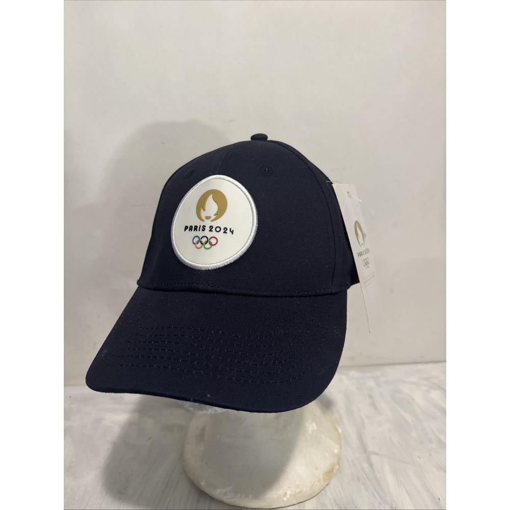 Paris 2024 Olympics Official Hat Cap Adjustable Strapback Navy Blue NWT